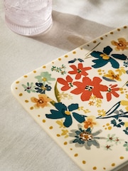 Multi Aubrie Floral Ceramic Platter - Image 5 of 5