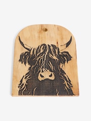 Natural Hamish The Highland Cow Wood Serve Board - Image 4 of 4