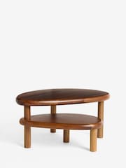 Natural Wood Two Tier Serving Stand - Image 5 of 5