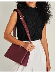 Accessorize Red Webbing Strap Crossbody Bag - Image 1 of 3