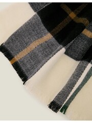 Accessorize Green Woven Check Print Blanket Scarf - Image 3 of 3