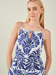 Accessorize Sleeveless 100% Cotton Ornamental Print Jumpsuit - Imagen 2 de 4
