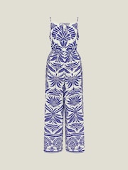 Accessorize Sleeveless 100% Cotton Ornamental Print Jumpsuit - Imagen 4 de 4