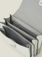 Accessorize Silver Metallic Faux Leather Crossbody Bag - Image 4 of 5