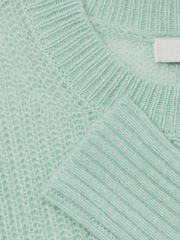 Reiss Aqua Aluna 9-13 yrs Rib-Knit Jumper With Wool and Alpaca - Image 4 of 4