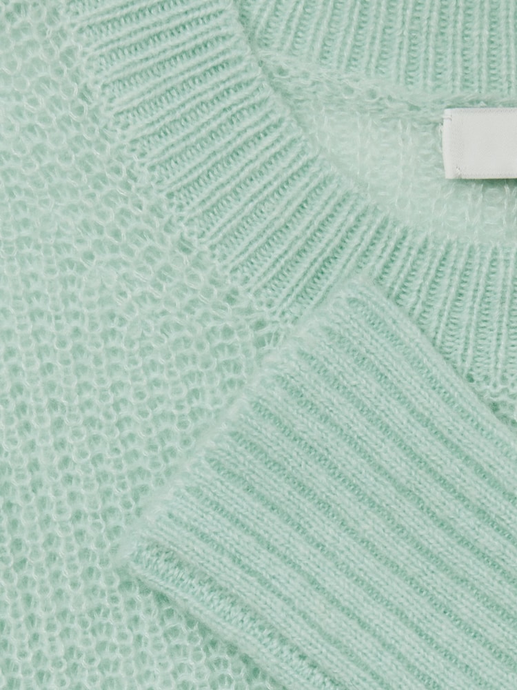 Reiss Aqua Aluna 9-13 yrs Rib-Knit Jumper With Wool and Alpaca - Image 4 of 4