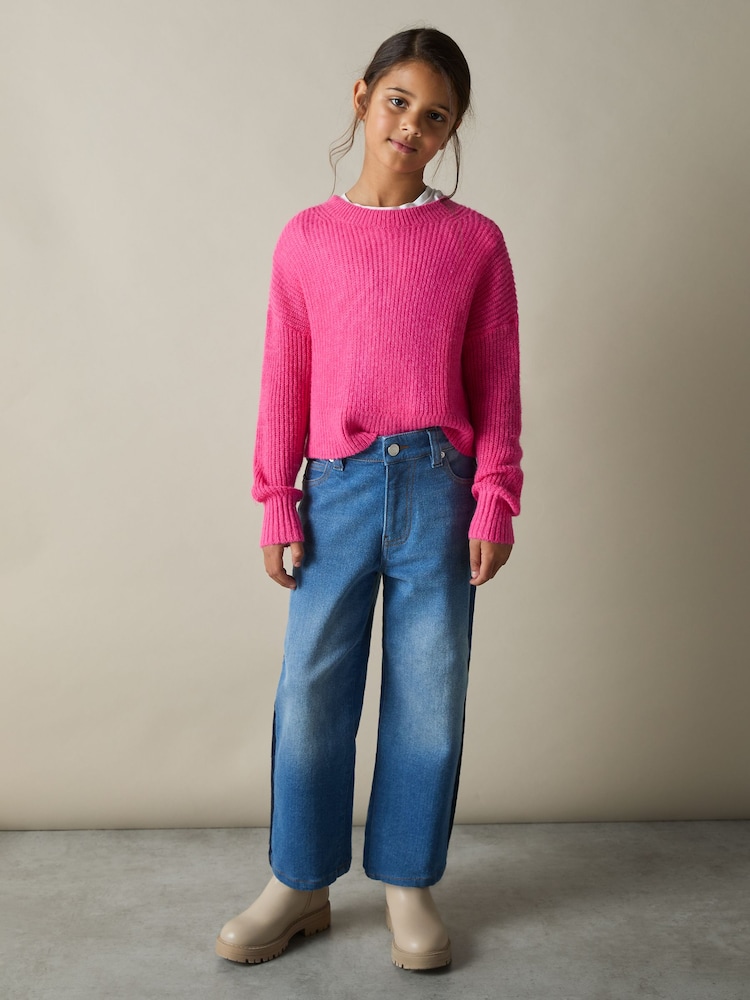 Rosa - Reiss Aluna Rib-Knit Jumper With Wool and Alpaca - Imagen 1 de 4
