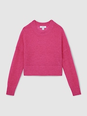 Rosa - Reiss Aluna Rib-Knit Jumper With Wool and Alpaca - Imagen 2 de 4