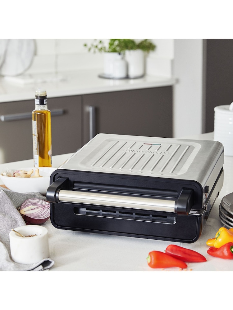 Russell Hobbs Silver George Foreman Smokeless Health Grill - Image 5 of 5 Russell Hobbs Silver George Foreman Smokeless Health Grill - Image 5 of 5