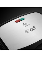 Russell Hobbs Black and Silver 3 in 1 Deep Fill Sandwich Maker - Image 5 of 6