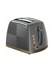 Russell Hobbs Grey Groove 2 Slice Toaster - Image 2 of 5