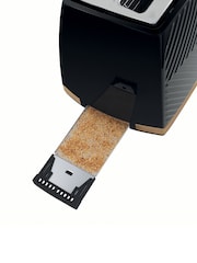 Russell Hobbs Black and Gold Groove 2 Slice Toaster - Image 5 of 5