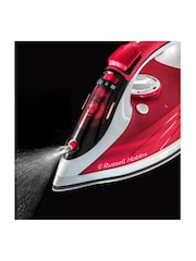 Russell Hobbs Red and White Ultra Steam Pro Iron - Image 2 of 3