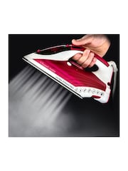 Russell Hobbs Red and White Ultra Steam Pro Iron - Image 3 of 3