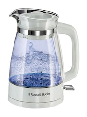 Russell Hobbs White and Clear Classic Glass Kettle - Image 2 of 5