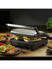 Russell Hobbs Black and Silver George Foreman Flexe Grill - Image 1 of 1