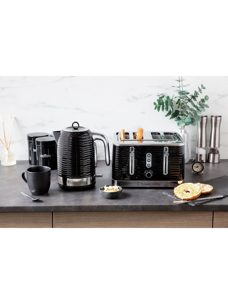 Russell Hobbs Black Inspire 4 Slice Toaster - Image 2 of 4