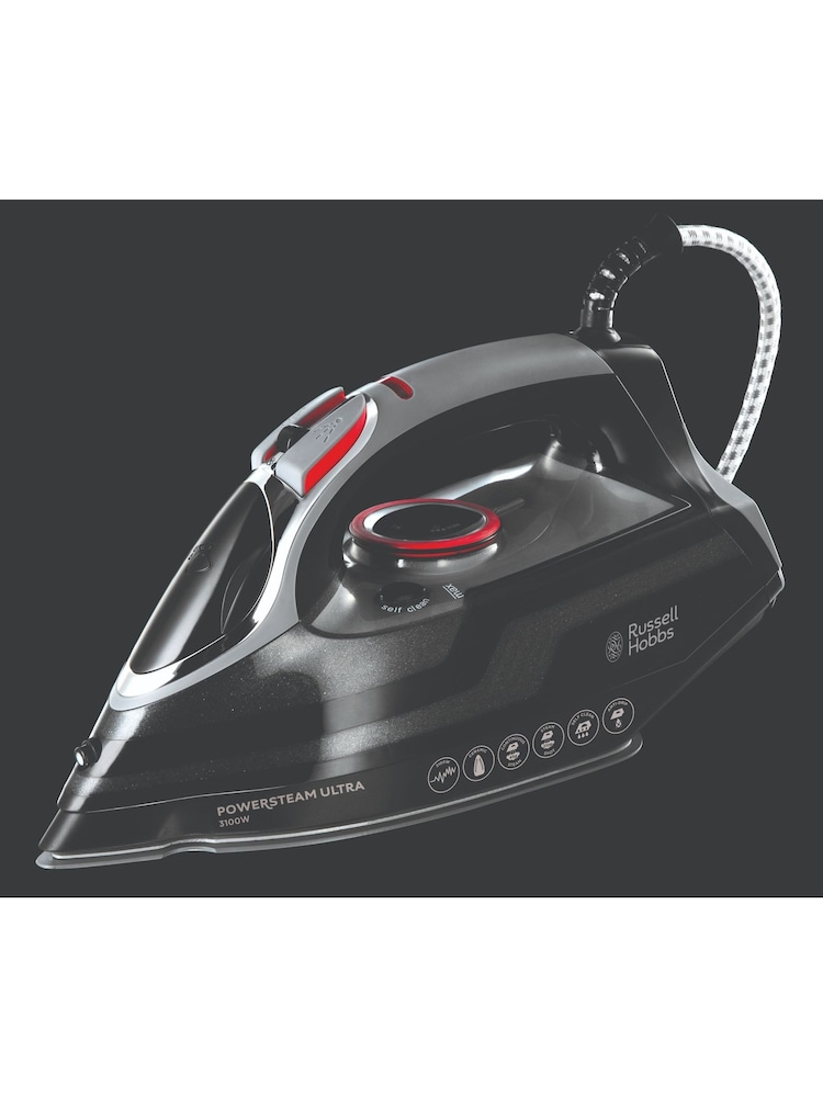 Russell Hobbs Black and Red 3100w Power Steam Iron - Image 1 of 1