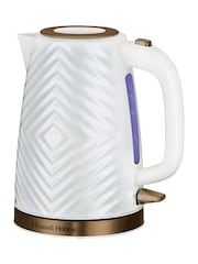 Russell Hobbs White and Gold Groove Kettle - Image 3 of 6