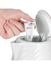 Russell Hobbs White and Gold Groove Kettle - Image 6 of 6