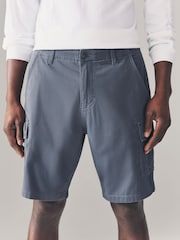 Blue Stretch Cargo Shorts - Image 1 of 8