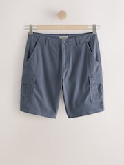 Blue Stretch Cargo Shorts - Image 5 of 8