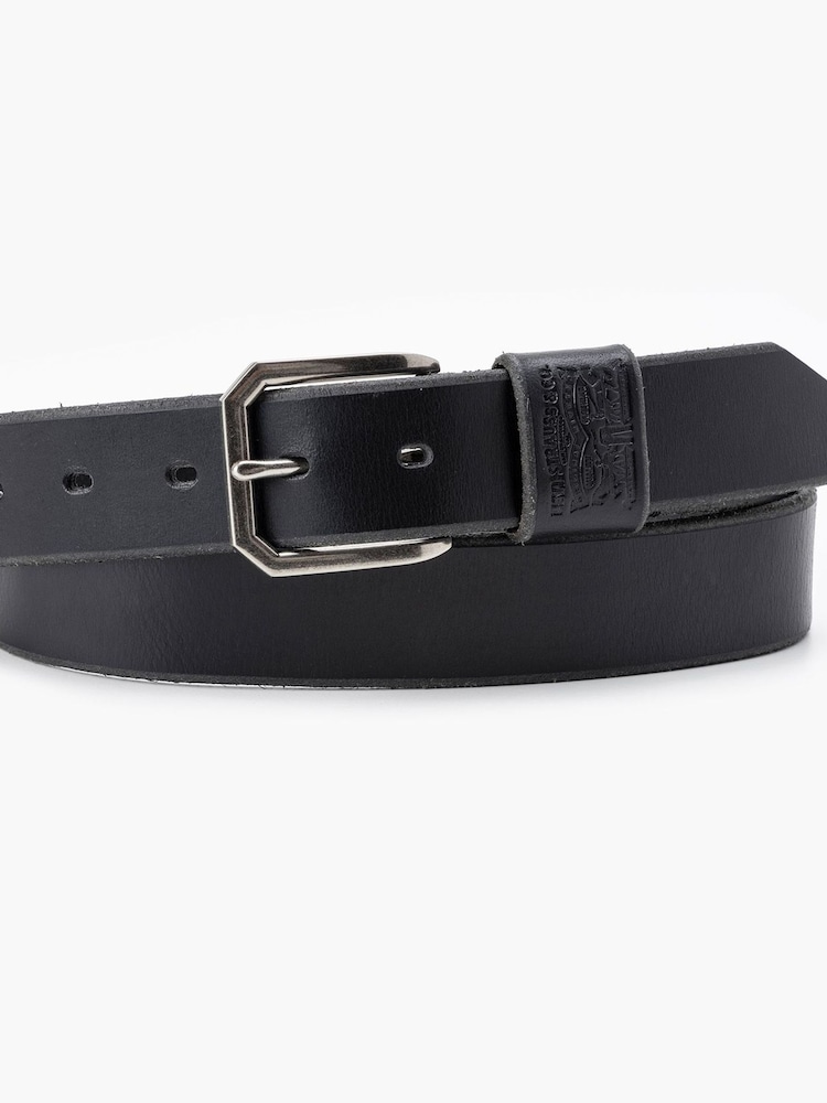 Levi's® Black Wide Loop Two Horse Logo Belt - Image 1 of 3