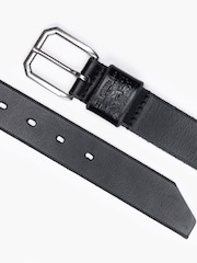 Levi's® Black Wide Loop Two Horse Logo Belt - Image 2 of 3