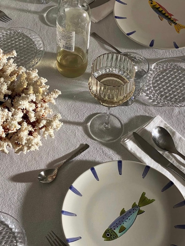 The Platera Blue Gone Fishing Atun Side Plate - Image 1 of 4 The Platera Blue Gone Fishing Atun Side Plate - Image 1 of 4