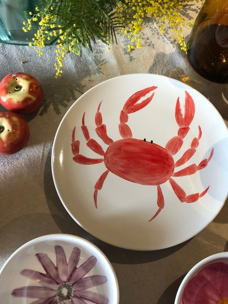 The Platera Red Marisco Cangrejo Dinner Plate - Image 1 of 3 The Platera Red Marisco Cangrejo Dinner Plate - Image 1 of 3