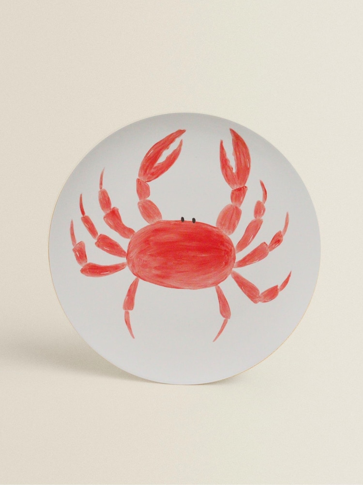 The Platera Red Marisco Cangrejo Dinner Plate - Image 2 of 3 The Platera Red Marisco Cangrejo Dinner Plate - Image 2 of 3