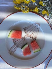 The Platera Red Mushroom Egiptia Side Plate - Image 1 of 3