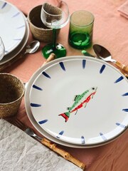 The Platera Blue Gone Fishing Damisela Side Plate - Image 1 of 3