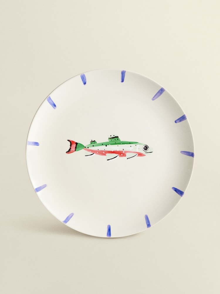 The Platera Blue Gone Fishing Damisela Side Plate - Image 2 of 3