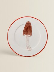 The Platera Red Mushroom Slim Side Plate - Image 3 of 4