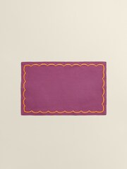 The Platera Pink Embroidery Placemat - Image 1 of 3