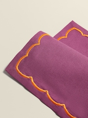 The Platera Pink Embroidery Placemat - Image 2 of 3