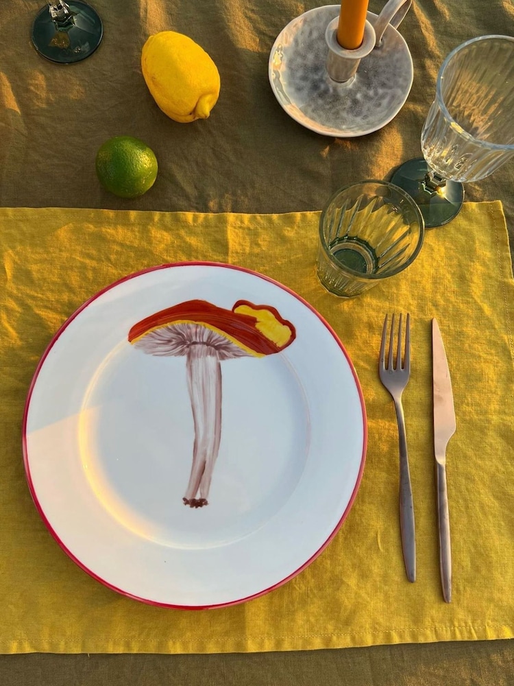 The Platera Red Mushroom Terracota Side Plate - Image 1 of 3 The Platera Red Mushroom Terracota Side Plate - Image 1 of 3