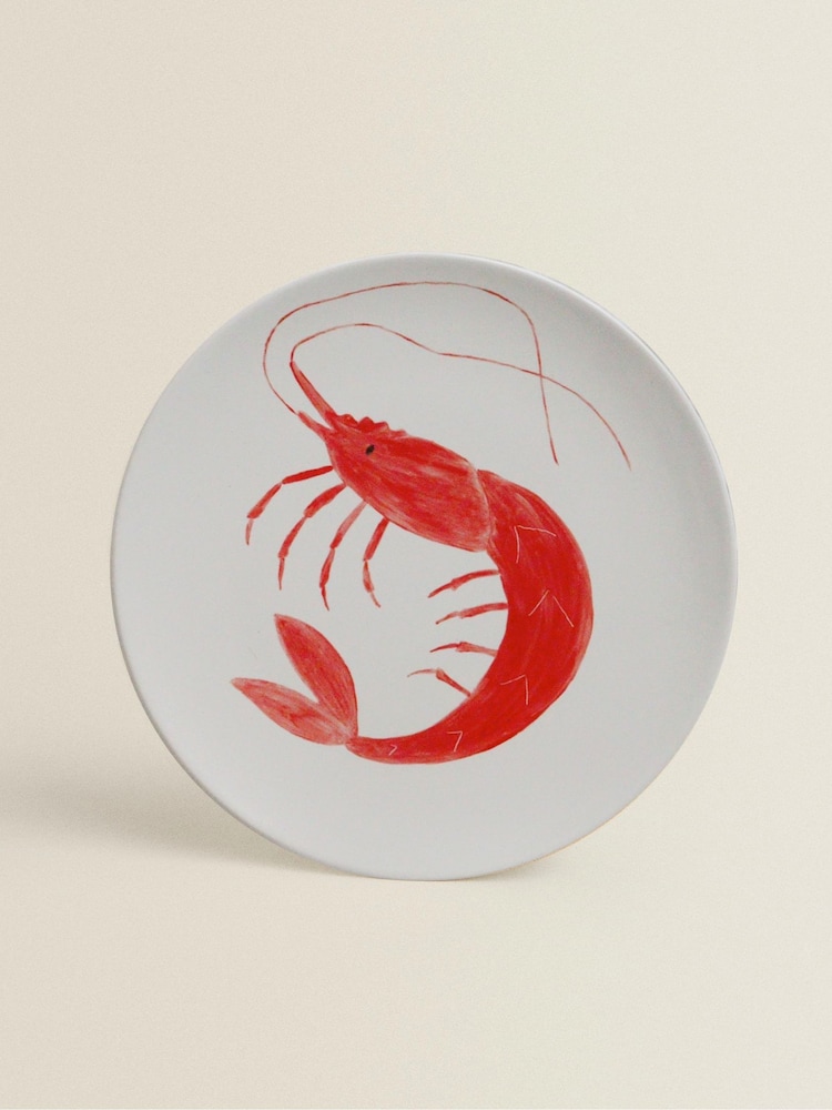 The Platera Red Marisco Gamba Salad Plate - Image 1 of 3