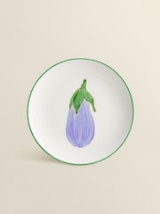 The Platera Green Veggies Aubergine Dinner Plate - Image 1 of 3