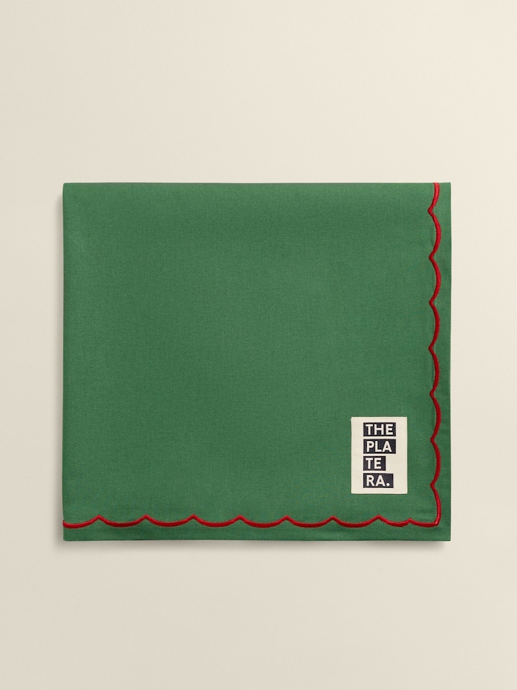 The Platera Green Embrodery Tablecloth - Image 1 of 3