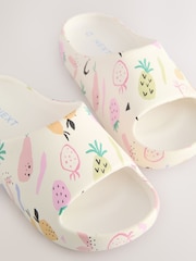 Pineapple Print Chunky Sliders - Image 8 of 8