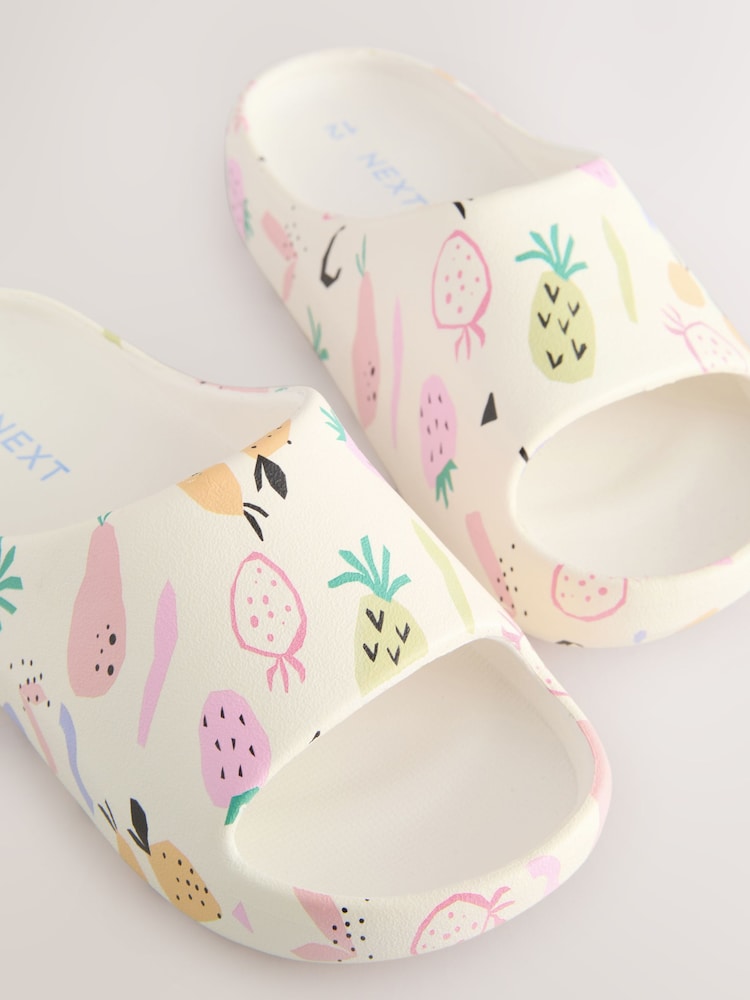 Pineapple Print Chunky Sliders - Image 8 of 8