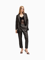 AllSaints Black Aleida Lux Blazer - Image 3 of 6
