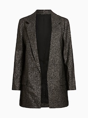 AllSaints Black Aleida Lux Blazer - Image 6 of 6