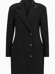 AllSaints Black Erykah Blazer Dress - Image 8 of 8
