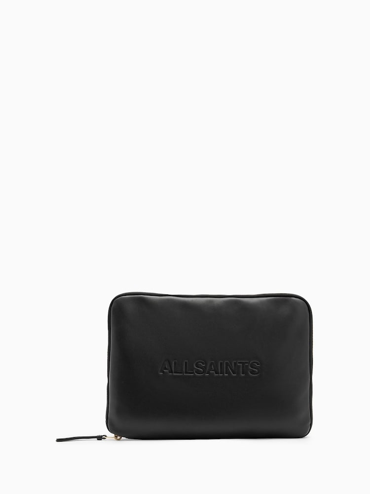 AllSaints Black Saff Laptop Case - Image 1 of 6