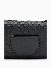 AllSaints Black Madea Snake Effect Cross-Body Bag - Image 4 of 6