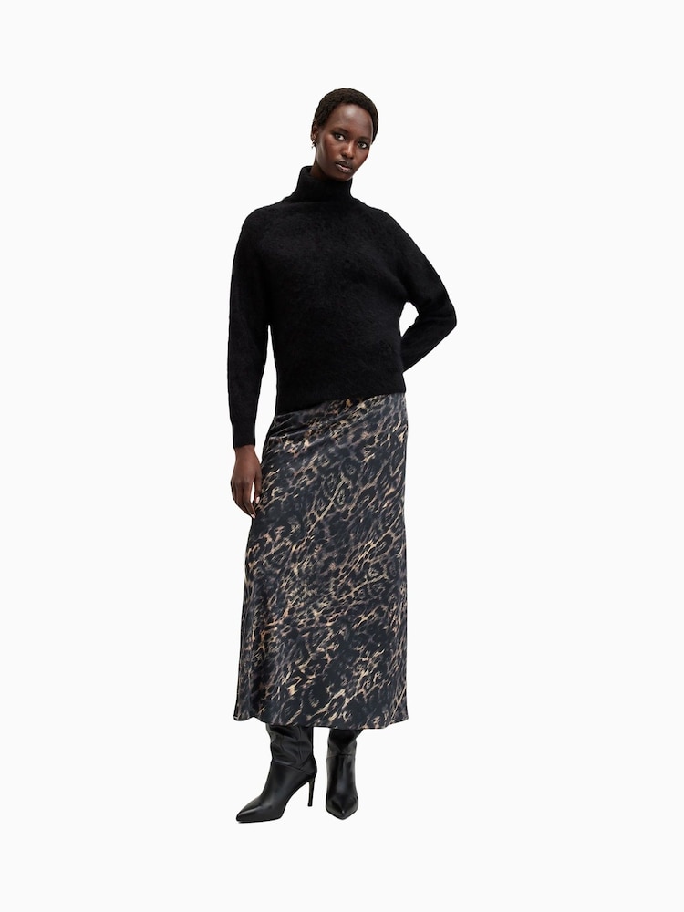 AllSaints Brown Bryony Skirt - Image 1 of 6