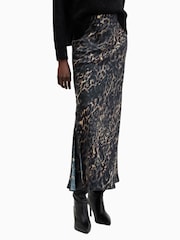 AllSaints Brown Bryony Skirt - Image 3 of 6